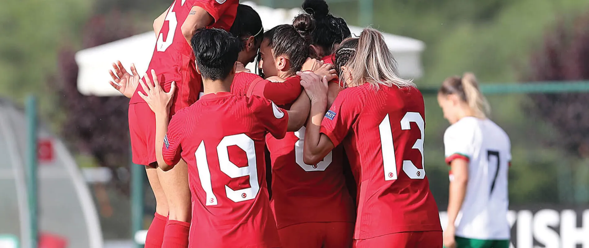 Kadın A Milli Futbol Takımımızın gol sevinci, 2021 (Kaynak: tff.org)
