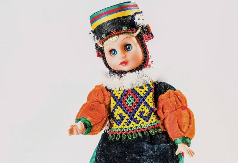 Ardahan-Damal geleneksel Türkmen giysili bebeği