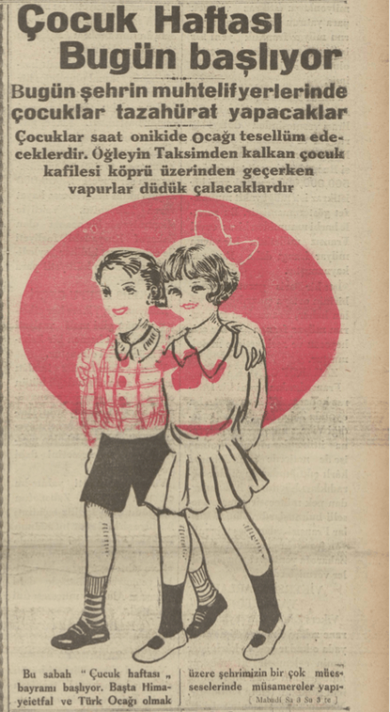 23 Nisan 1929 tarihli Cumhuriyet gazetesi