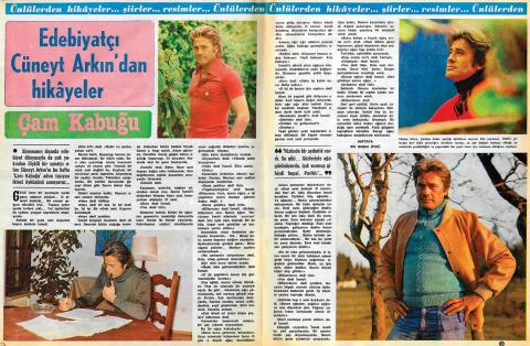 BAZI ÖYKÜLERİ YAZILIŞLARINDAN YİRMİ YIL KADAR SONRA OKUYUCUYLA BULUŞUR. 1983 YILININ TEMMUZ AYINDA, SES DERGİSİ DÖRT HAFTA SÜRECEK “CÜNEYT ARKIN’DAN HİKÂYELER” BAŞLIKLI BİR DİZİDE BU ÖYKÜLERİ YAYIMLAR