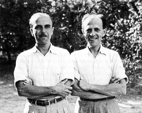 CEMAL REŞİT REY (SOLDA) AĞABEYİ EKREM REŞİT İLE