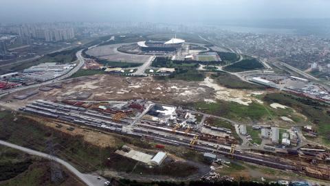 BAŞAKŞEHİR (VE ATATÜRK OLİMPİYAT STADYUMU’NUN) HAVADAN GÖRÜNÜŞÜ