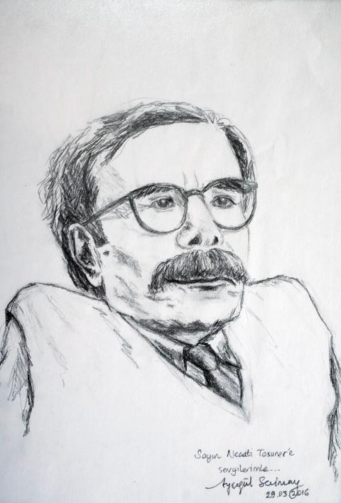 AYŞEGÜL SEVİMAY’IN NECATİ TOSUNER ÇİZİMİ